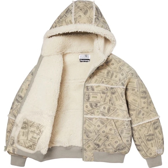 Supreme Other - Supreme MM6 Maison Margiela Hooded Shearling Bomber Jacket Men’s XL